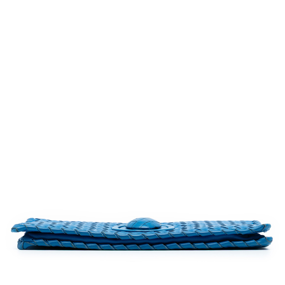 Pre-Loved Bottega Veneta Nappa Intrecciato Turn Lock Clutch - Picture 3 of 8